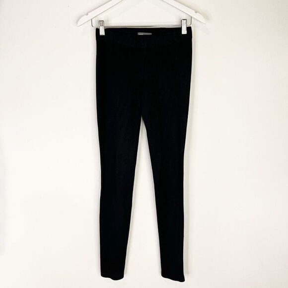 Vince Black Stretchy Twill Pull On Leggings - Picture 2 of 6